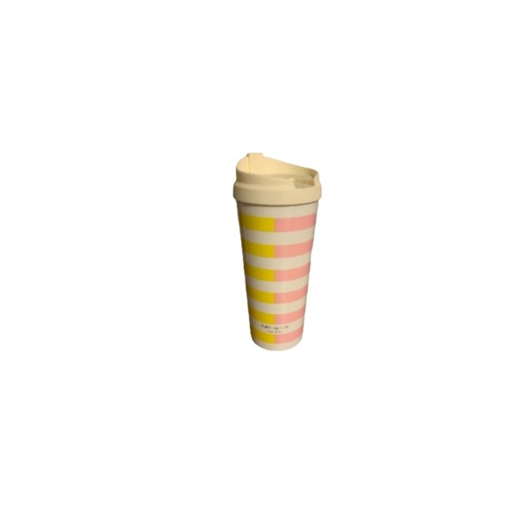 Kate Spade Nineties Inspired Pastel Striped Plastic Tumbler - Picture 1 of 9